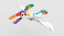 Rainbow Pteranodon (LEGO 31140 Alternate)