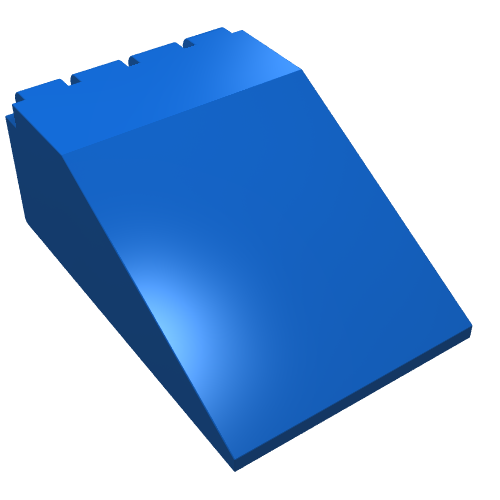 Lego Windscreen 6 x 4 x 2 Canopy / Blue