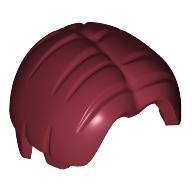 Lego Hair Bowl Cut and Parted in Center / Dark Red