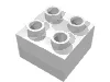 Duplo Brick 2 x 2 / White