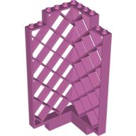 Lego Belville, Wall, Lattice 6 x 6 x 12 Corner / Medium Dark Pink