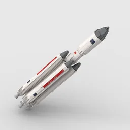 1:110 Angara 5 rocket with Briz-M upper stage