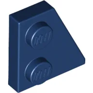 Wedge Plate 2 x 2 Right / Dark Blue