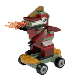 Dragon on Skateboard