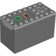 Battery Box, Power Functions, with Dark Bluish Gray Bottom [Non-Rechargeable] / Light Bluish Gray