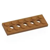 Technic Plate 2 x 6 [5 Holes] / Medium Nougat