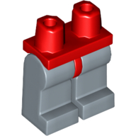 Lego Hips and Sand Blue Legs / Red