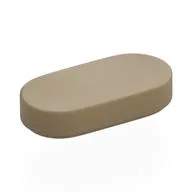 Tile Round 1 x 2 / Dark Tan