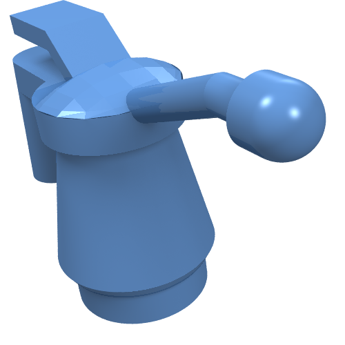 Lego Tool Oil Can [Smooth Handle] / Medium Blue
