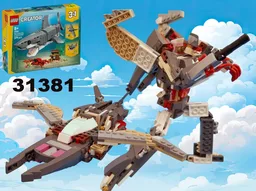 Transformer Space Cruiser /Misfire using LEGO 31381: Fierce Shark