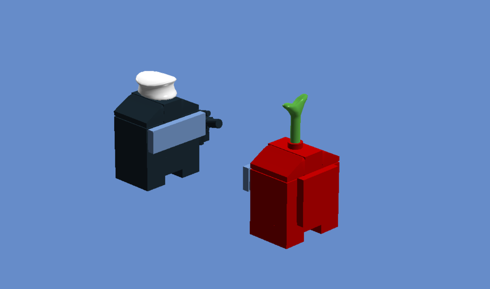 Lego AMONG US. Crewmate and imposter