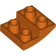 Brick Curved Inverted 2 x 2 x 2/3 / Reddish Orange