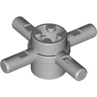 Lego Technic Axle Connector Hub with 4 Bars at 90° / Light Bluish Gray