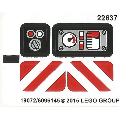 Lego Sticker Sheet for Set 42032-1 / [No Color/Any Color]