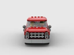 Red vintage pickup