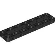 Technic Beam Frame 3 x 13 with 1 Center Cross Beams, 2 Openings Thick / Black