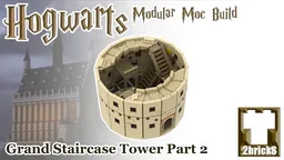 Tower With Moving Stairs - Magic School Modular MOCs Part 6