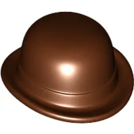 Hat, Bowler / Reddish Brown