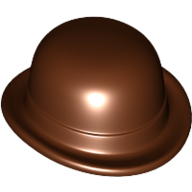 Lego Hat, Bowler / Reddish Brown