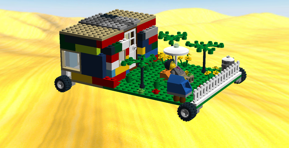 Lego Camper with Lawn