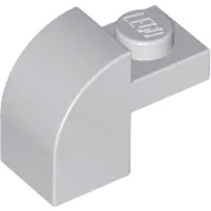 Brick Curved 1 x 2 x 1 1/3 with Curved Top / Light Bluish Gray