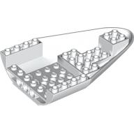 Lego Aircraft Fuselage Curved Forward 8 x 12 x 2 Bottom / White