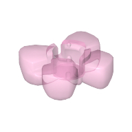 Lego Clikits Icon, Butterfly 2 x 2 with Hole / Trans-Pink