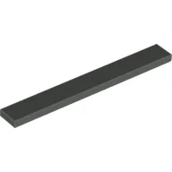 Tile 1 x 8 with Groove / Dark Gray