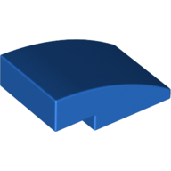 Lego Brick Curved 3 x 2 No Studs / Blue