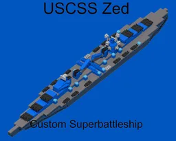 1:625 scale Zed class battleship(USCSS Zed)