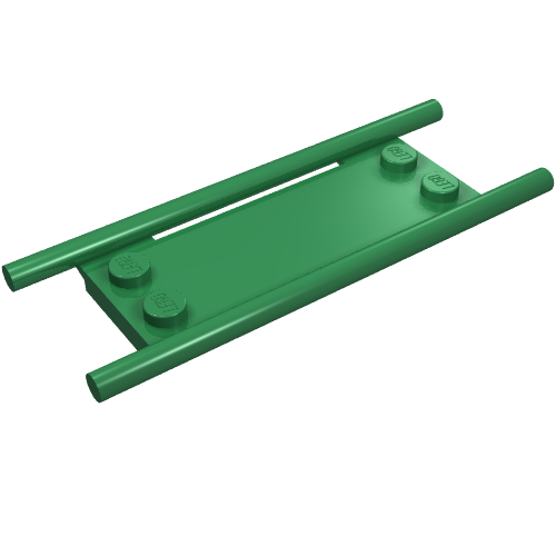 Lego Equipment Stretcher [No Bottom Hinges] / Green