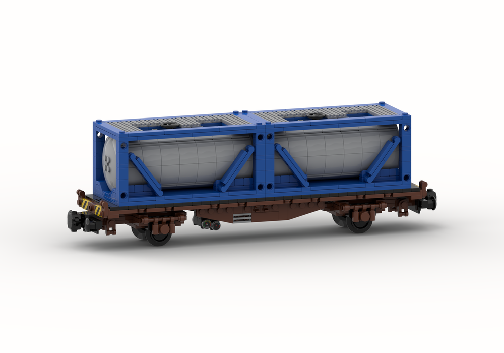 Lego Freight Wagon "Lgjs 598" with 20ft container tanks (8w)