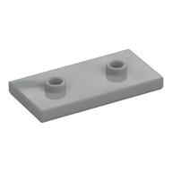Lego Plate Special 2 x 4 with Groove and Two Center Studs (Jumper) / Light Bluish Gray
