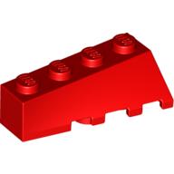 Lego Brick Wedged, Sloped 45° 4 x 2 Left / Red
