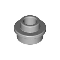Plate Round 1 x 1 with Open Stud / Light Bluish Gray