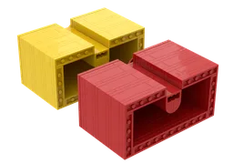 (Stackable) Upscaled 1x2 Brick with Channel/Groove