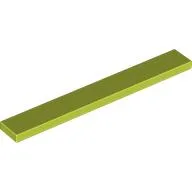 Tile 1 x 8 with Groove / Medium Lime
