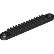 Lego Technic Gear Rack 1 x 8 with Holes / Black
