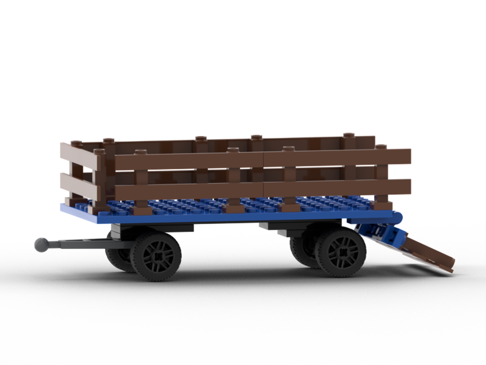 Lego Double-axle Trailer for Blue Tractor