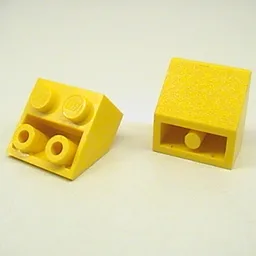 Brick Sloped Inverted 45° 2 x 2 [Round Bottom Pin] / Yellow