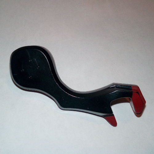 Lego Creature Body Part, Dragon Arm, Right with Dark Red Claws Pattern / Black