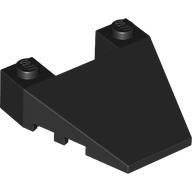 Lego Brick Wedged, Sloped 4 x 4 Taper, with Stud Notches / Black