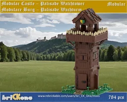 Modular Caste Palisade Watchtower - Palisaden Wachturm