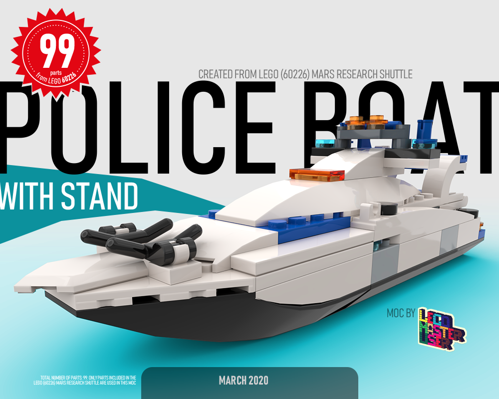 Lego Police Boat