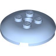 Lego Dish 4 x 4 with 4 Studs / Bright Light Blue