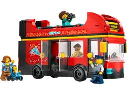 Red Double-Decker Sightseeing Bus