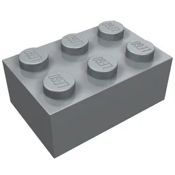 Brick 2 x 3 / Pearl Light Gray