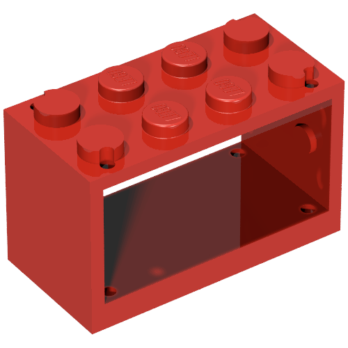 Lego String Reel 2 x 4 x 2 Holder With Closed Studs