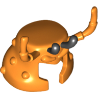 Lego Mask Crab with Antennae and 2 Protruding Eyes / Orange