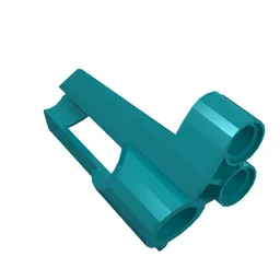 Technic Panel Fairing # 5 Small Short, Large Hole, Side A / Dark Turquoise